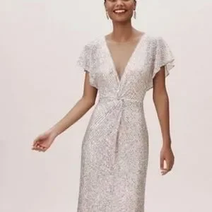 Jenny Yoo Dresses New Bhldn Lorimer Shimmer Maxi Gown Dress By Jenny Yoo Z2898 Poshmark